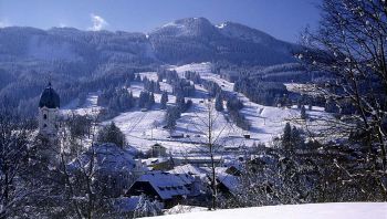 Die Alpspitz im Allgäu im Winter