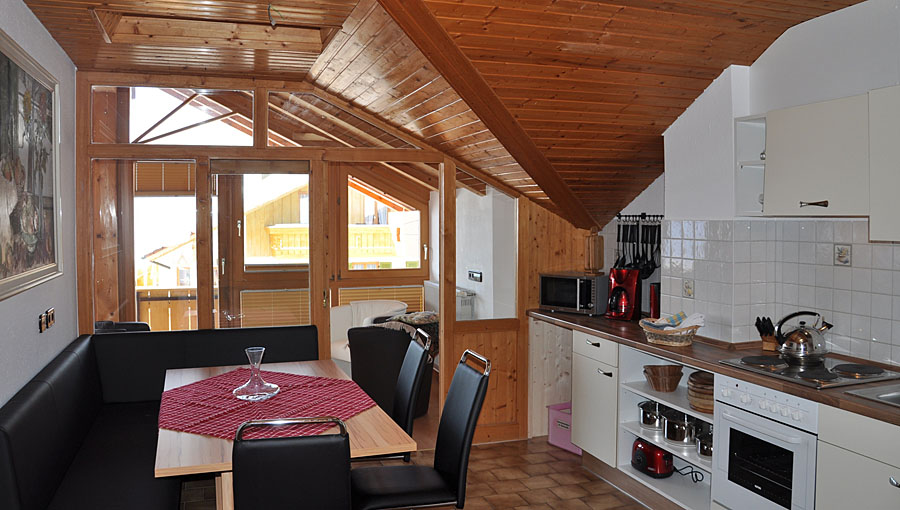 Küche - Ferienwohnung Alpenblick